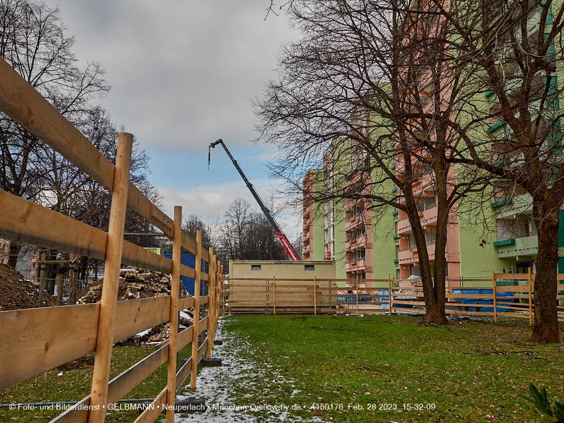 28.02.2023 - Sanierung in der Kurt-Eisner Straße Neuperlach